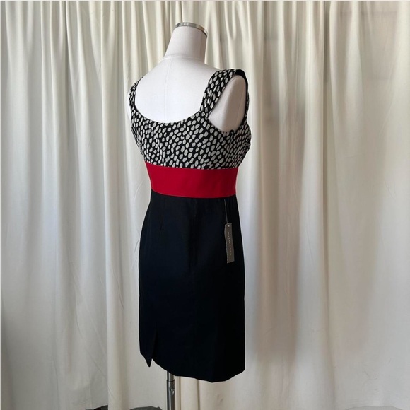Ann Taylor Silk Blend Black and red mini dress. - Picture 4 of 8